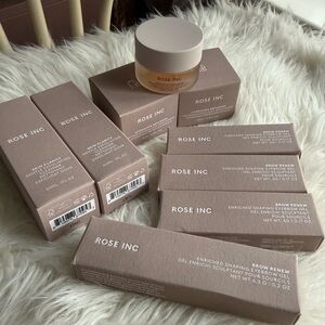 Rose Inc Brow Gel, Cleanser and Moisturizer